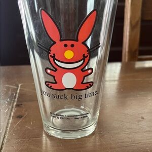 Happy Bunny Pint Glass
